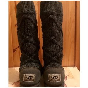 Tall Knit Gray UGG Boots